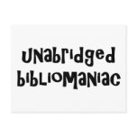 Unabridged Bibliomaniac postcards