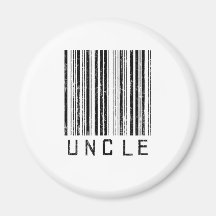 Uncle Barcode Refrigerator Magnet