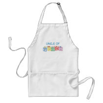 Uncle of Twins Blocks Apron