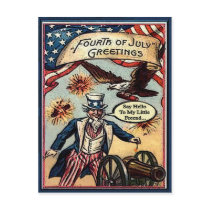 Uncle Sam 4th post card