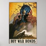 Uncle Sam: Buy War Bonds posters