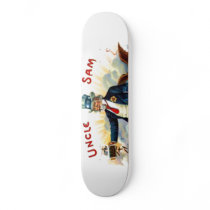 Uncle Sam Cigar Box Label Art Vintage 4th of July Skateboard