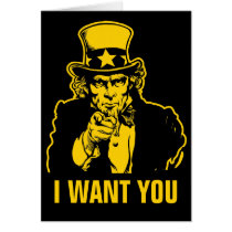 Uncle Sam Customisable Card cards