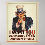 Uncle Sam Fear & Ignorance Print