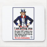 Uncle Sam -- I Am Telling You mousepads