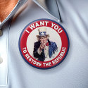 Uncle Sam: I WANT YOU... buttons