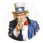 Uncle Sam, I want you for U.S. Army stickers
