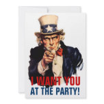 Uncle Sam I Want You Invitations