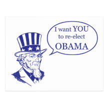 Uncle Sam - Obama Postcard
