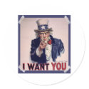 Uncle Sam Poster sticker sheets
