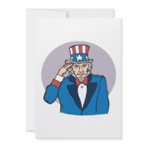 Uncle Sam Salutes You Personalised Invite