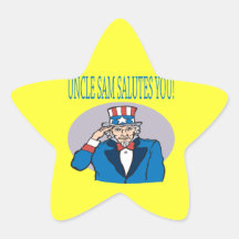 Uncle Sam Salutes You Stickers