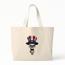 Uncle Sam Skull Canvas Bags