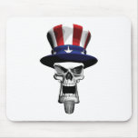 Uncle Sam Skull Mousepad