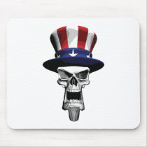 Uncle Sam Skull Mousepad