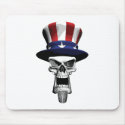 Uncle Sam Skull mousepads