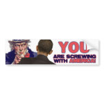 Uncle Sam to Obama bumper stickers