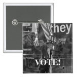 Uncle Sam "VOTE!" Button