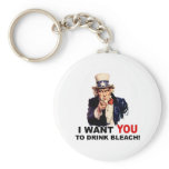 Uncle Sam WANT YOU DRINK BLEACH keychains