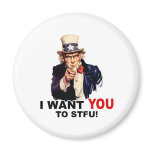 Uncle Sam WANT YOU stfu magnets