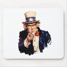 Uncle Sam Wants You! Mouse Pads