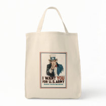 Uncle Sam Wants You World War 2 Tote Bag