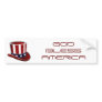Uncle Sam's Hat "GOD BLESS AMERICA" Sticker Bumper Sticker