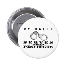 Uncle Serves Protects - Cuffs Button