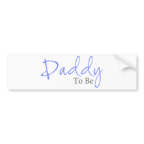 Uncle To Be (Blue Script) Bumper Sticker