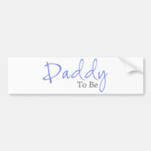 Uncle To Be (Blue Script) Bumper Sticker