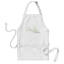 Uncle To Be (Green Script) Apron