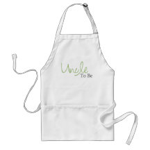 Uncle To Be (Green Script) Apron