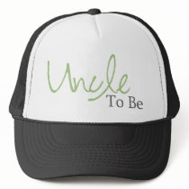 Uncle To Be (Green Script) Mesh Hats