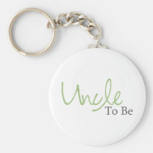 Uncle To Be (Green Script) Key Chains