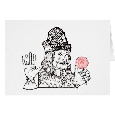 Uncle Vlad has a lollipop Greeting Cards by Boogybunny