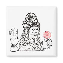 Uncle Vlad has a lollipop Fridge Magnet