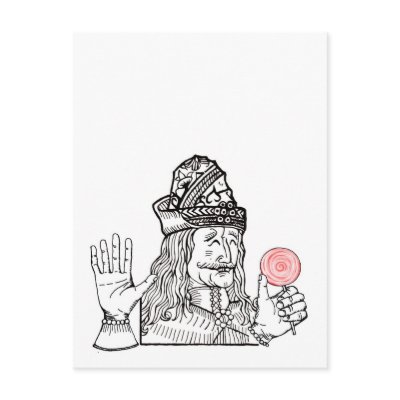 Uncle Vlad has a lollipop Post Cards by Boogybunny