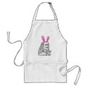 Uncle Vlad with bunny ears aprons