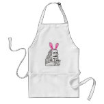 Uncle Vlad with bunny ears aprons