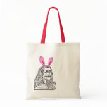 Uncle Vlad with bunny ears bags