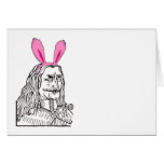Uncle Vlad with bunny ears cards