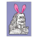 Uncle Vlad with bunny ears cards