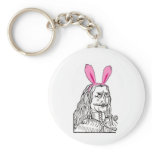Uncle Vlad with bunny ears keychains