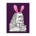 Uncle Vlad with bunny ears postcards