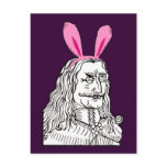 Uncle Vlad with bunny ears postcards