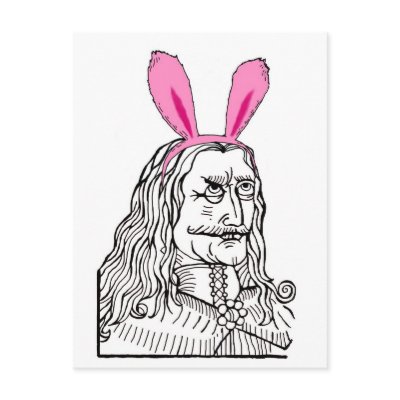 Uncle Vlad with bunny ears Post Cards by Boogybunny