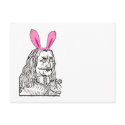 Uncle Vlad with bunny ears postcards