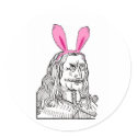 Uncle Vlad with bunny ears stickers
