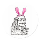 Uncle Vlad with bunny ears stickers