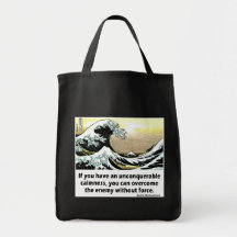 Unconquerable Calmness Grocery Bag